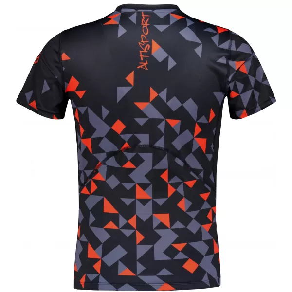  Pánské funkční kompresní triko premium ALTISPORT VOJ/ALM108TR04 ČERNOORANŽOVÁ 