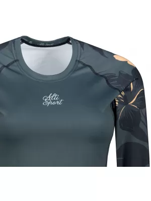 Dámské funkční triko s dlouhým rukávem premium ALTISPORT VOJ/ALW115TR03 TMAVĚ ŠEDÁ