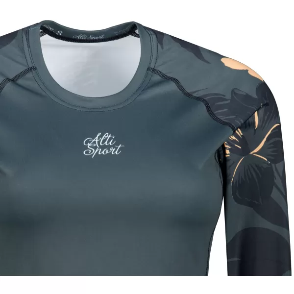  Dámské funkční triko s dlouhým rukávem premium ALTISPORT VOJ/ALW115TR03 TMAVĚ ŠEDÁ 