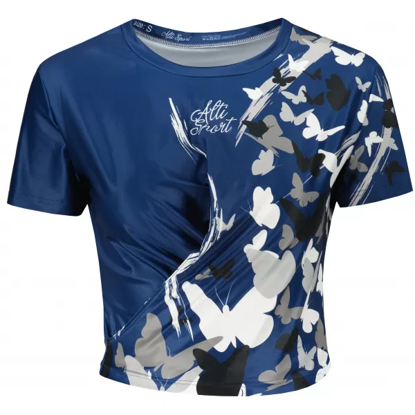 Dámský funkční crop top premium ALTISPORT VOJ/ALW022TR07 NAVY 