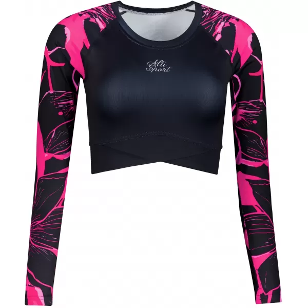  Dámský funkční crop top premium ALTISPORT VOJ/ALW114TR04 HOT-PINK 