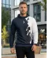 Pánská funkční mikina premium ALTISPORT VOJ/ALM112MI01 ČERNÁ-BÍLÁ