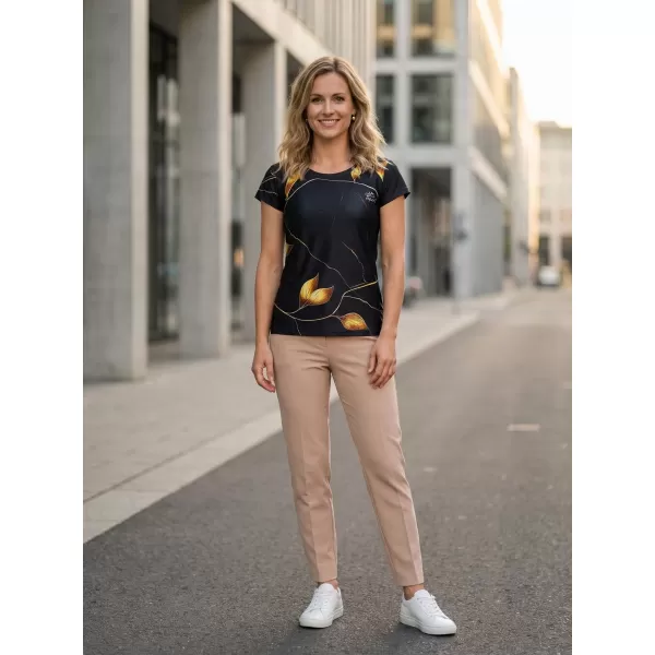  Dámské volnočasové triko premium ALTISPORT VOJ/ALW097TR06 ZLATÉ LISTY 