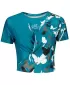Dámský funkční crop top premium ALTISPORT VOJ/ALW022TR07 PETROLEJOVÁ