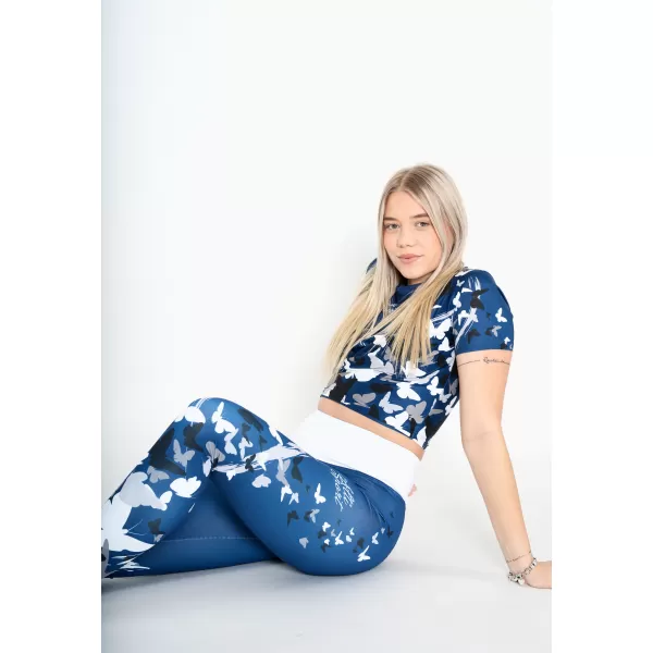  Dámský funkční crop top premium ALTISPORT VOJ/ALW022TR07 NAVY 