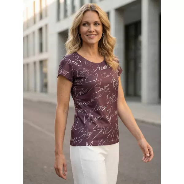  Dámské volnočasové triko premium ALTISPORT VOJ/ALW084TR06 RUDÁ 
