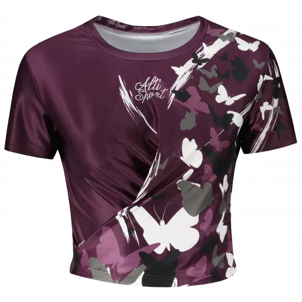  Dámský funkční crop top premium ALTISPORT VOJ/ALW022TR07 FIALOVÁ 