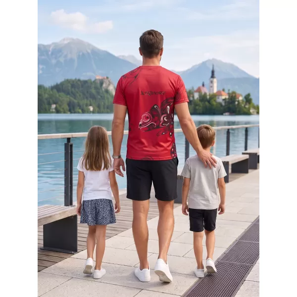  Pánské volnočasové triko premium ALTISPORT VOJ/ALM122TR06 ČERVENÁ 