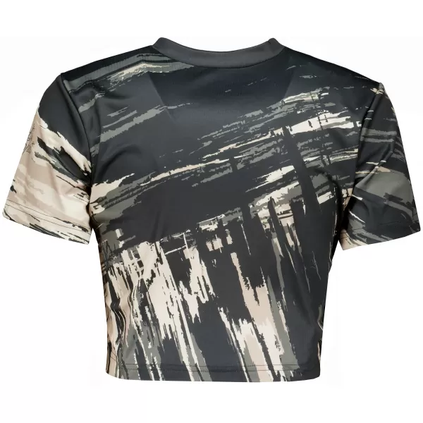  Dámský crop top premium ALTISPORT VOJ/ALW010TR07 ČERNOHNĚDÁ ČERNOHNĚDÁ 