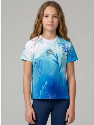 Dětské funkční triko premium ALTISPORT VOJ/ALK083TR01 BÍLOMODRÁ