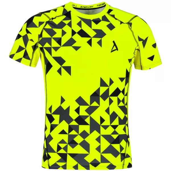  Pánské funkční kompresní triko premium ALTISPORT VOJ/ALM108TR04 NEON ŽLUTÁ 