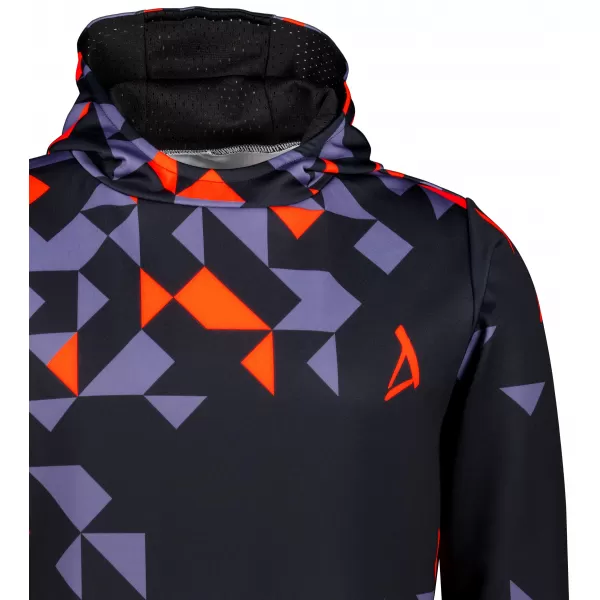  Pánská funkční mikina premium ALTISPORT VOJ/ALM108MI01 ČERNOORANŽOVÁ 