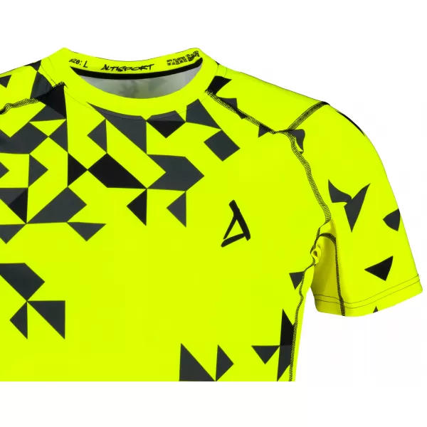  Pánské funkční kompresní triko premium ALTISPORT VOJ/ALM108TR04 NEON ŽLUTÁ 
