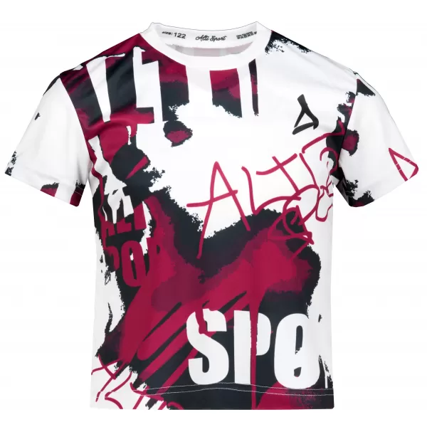  Dětské funkční triko premium ALTISPORT VOJ/ALK076TR01 WHITE/WINE 
