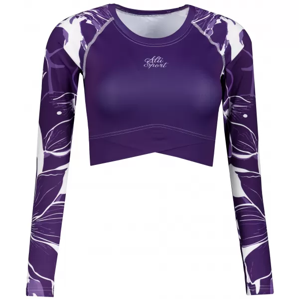  Dámský funkční crop top premium ALTISPORT VOJ/ALW114TR04 FIALOVÁ 