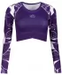 Dámský funkční crop top premium ALTISPORT VOJ/ALW114TR04 FIALOVÁ