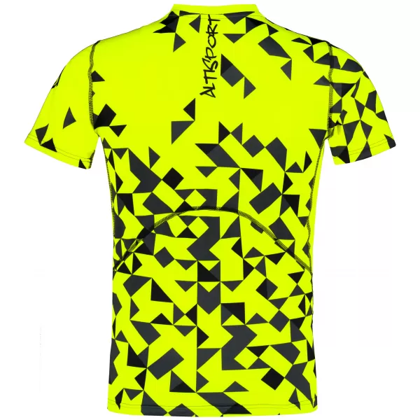  Pánské funkční kompresní triko premium ALTISPORT VOJ/ALM108TR04 NEON ŽLUTÁ 