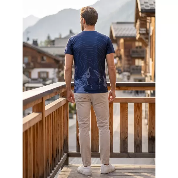  Pánské volnočasové triko premium ALTISPORT VOJ/ALM121TR06 NAVY-BLUE 