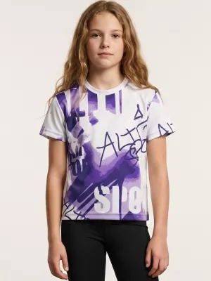 Dětské funkční triko premium ALTISPORT VOJ/ALK076TR01 VIOLET/WHITE