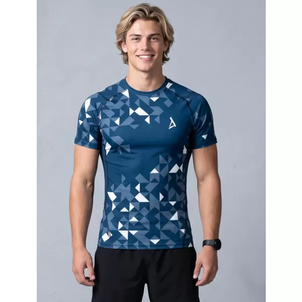  Pánské funkční kompresní triko premium ALTISPORT VOJ/ALM108TR04 NAVY-BÍLÁ 