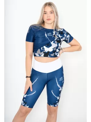 Dámský funkční crop top premium ALTISPORT VOJ/ALW022TR07 NAVY