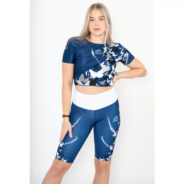  Dámský funkční crop top premium ALTISPORT VOJ/ALW022TR07 NAVY 