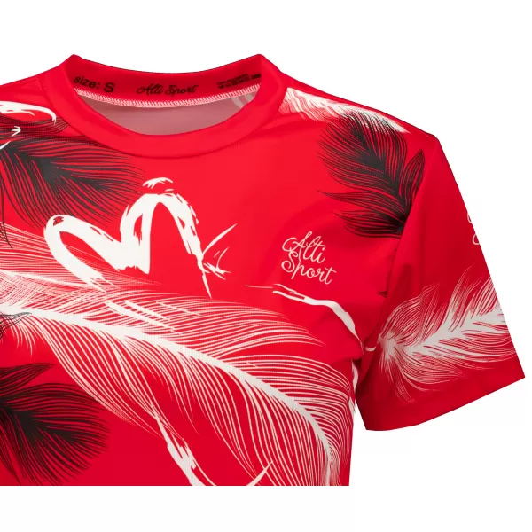  Dámský crop top premium ALTISPORT VOJ/ALW001TR07 ČERVENÁ 