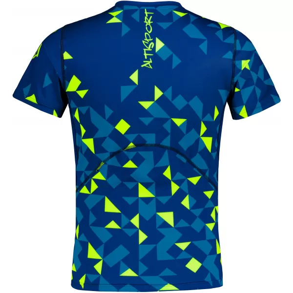  Pánské funkční kompresní triko premium ALTISPORT VOJ/ALM108TR04 NAVY-NEON ŽLUTÁ 
