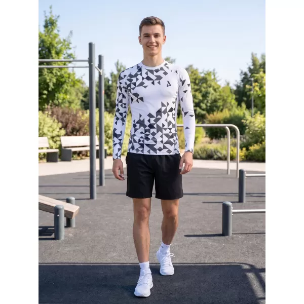  Pánské funkční kompresní triko premium ALTISPORT VOJ/ALM108TR03 BÍLÁ 