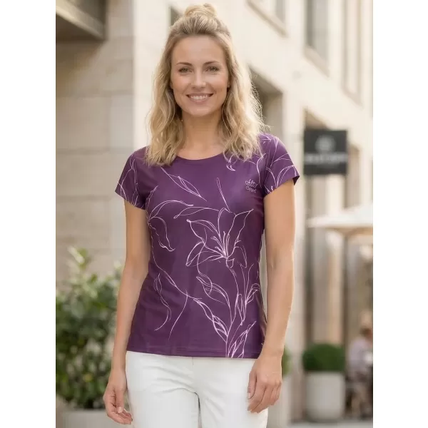  Dámské volnočasové triko premium ALTISPORT VOJ/ALW100TR06 FUCHSIOVÁ 