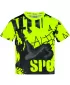 Dětské funkční triko premium ALTISPORT VOJ/ALK076TR01 ČERNÁ/FLUO ŽLUTÁ