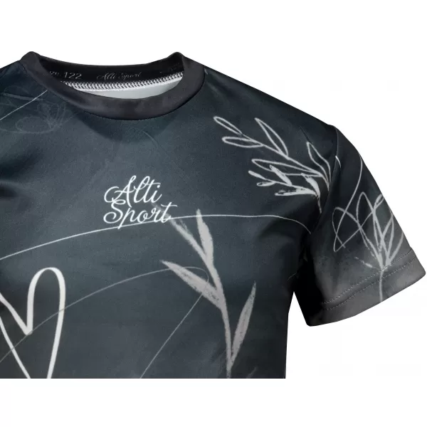  Dětské funkční triko premium ALTISPORT VOJ/ALK083TR01 ČERNOBÍLÁ 