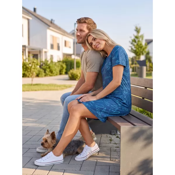  Dámské prodloužené triko/šaty premium ALTISPORT VOJ/ALW084SAT02 MODRÁ 
