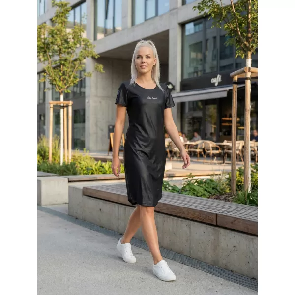  Dámské prodloužené triko/šaty premium ALTISPORT VOJ/ALW075SAT02 BLACK 