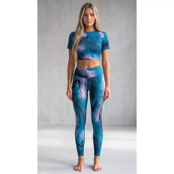  Dámský crop top premium ALTISPORT VOJ/ALW001TR07 PETROLEJOVÁ/SVĚTLE RŮŽOVÁ PETROLEJOVÁ/SVĚTLE RŮŽOVÁ 