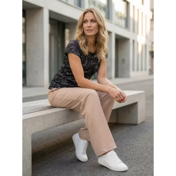  Dámské volnočasové triko premium ALTISPORT VOJ/ALW084TR06 ČERNÁ 