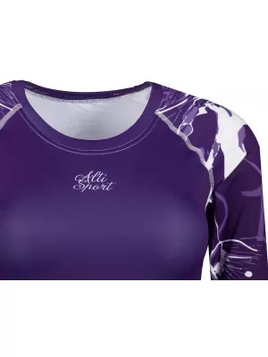 Dámský funkční crop top premium ALTISPORT VOJ/ALW114TR04 FIALOVÁ