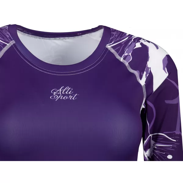  Dámský funkční crop top premium ALTISPORT VOJ/ALW114TR04 FIALOVÁ 