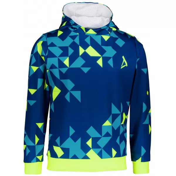  Pánská funkční mikina premium ALTISPORT VOJ/ALM108MI01 NAVY-NEON ŽLUTÁ 