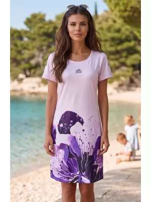 Dámské prodloužené triko premium ALTISPORT VOJ/ALW090SAT02 FIALOVÁ