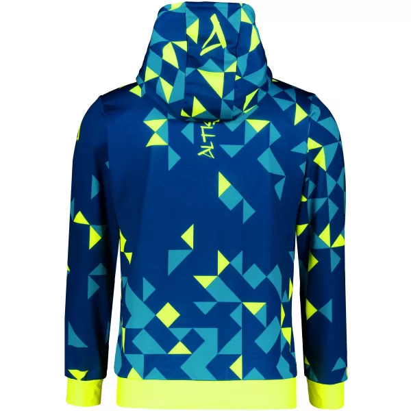  Pánská funkční mikina premium ALTISPORT VOJ/ALM108MI01 NAVY-NEON ŽLUTÁ 