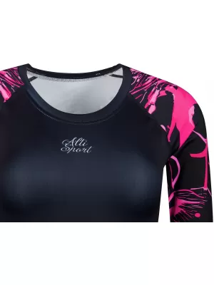 Dámský funkční crop top premium ALTISPORT VOJ/ALW114TR04 HOT-PINK