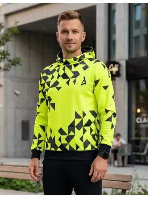 Pánská funkční mikina premium ALTISPORT VOJ/ALM108MI01 NEON ŽLUTÁ