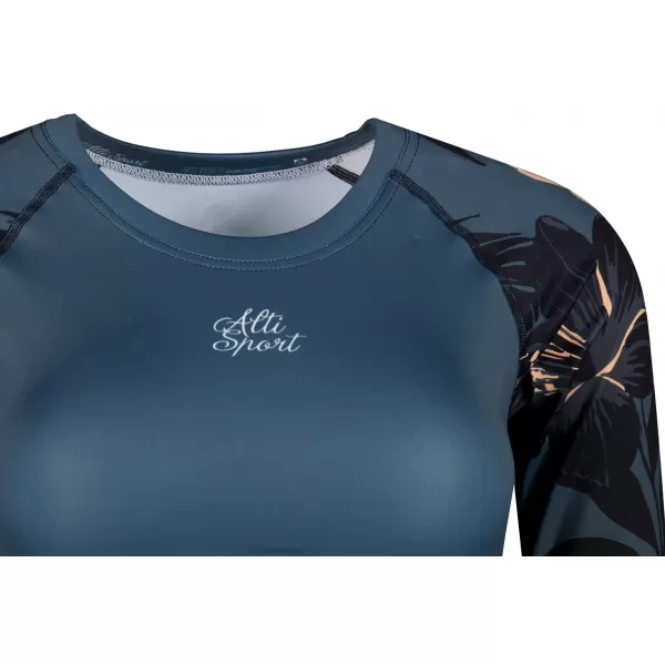  Dámský funkční crop top premium ALTISPORT VOJ/ALW115TR04 TMAVĚ ŠEDÁ 