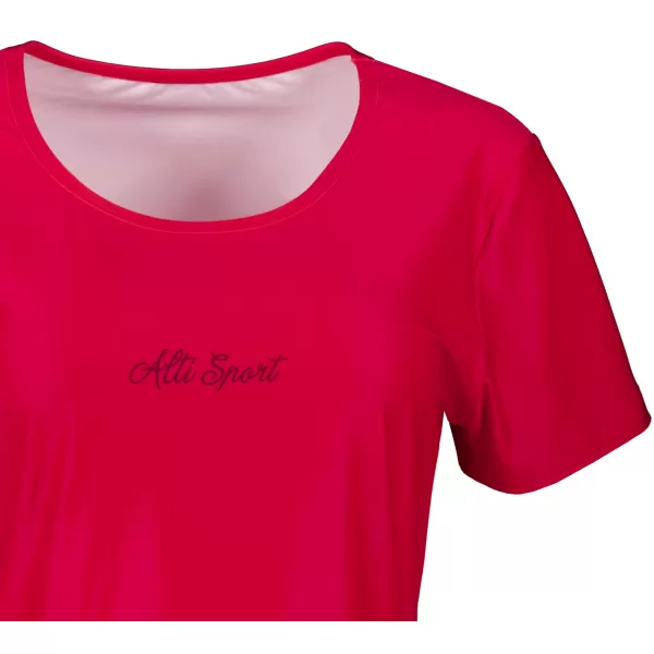  Dámské prodloužené triko/šaty premium ALTISPORT VOJ/ALW075SAT02 BRIGHT-RED 