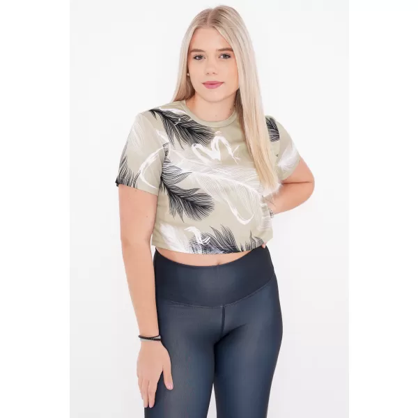  Dámský crop top premium ALTISPORT VOJ/ALW001TR07 HNĚDÁ 