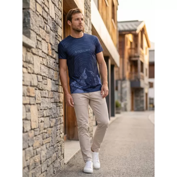  Pánské volnočasové triko premium ALTISPORT VOJ/ALM121TR06 NAVY-BLUE 
