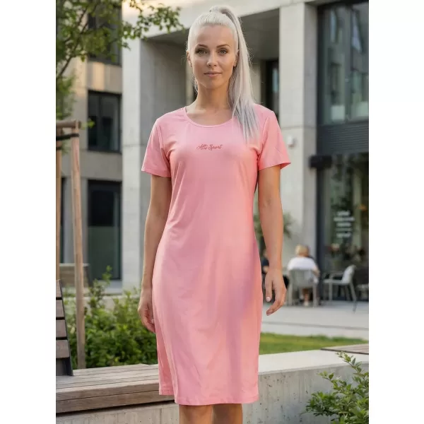  Dámské prodloužené triko/šaty premium ALTISPORT VOJ/ALW075SAT02 PEACH 