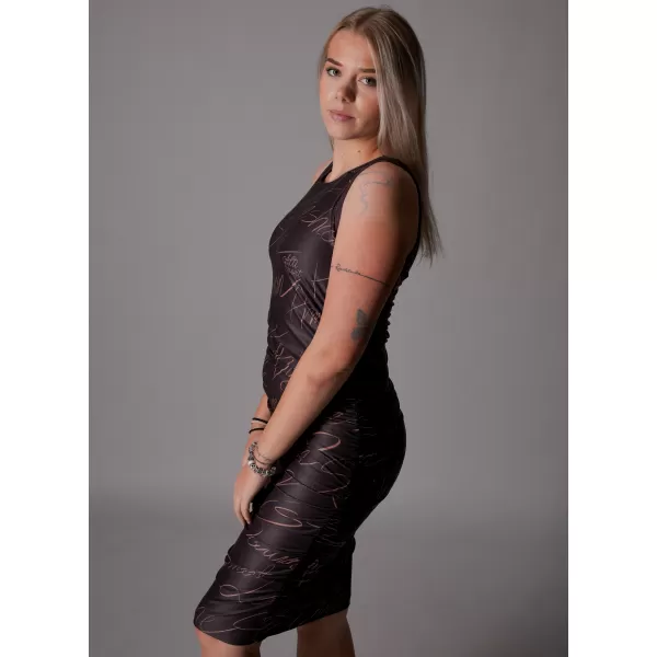  Dámské šaty premium ALTISPORT VOJ/ALW084SAT03 RUDÁ 