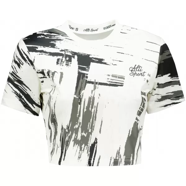  Dámský crop top premium ALTISPORT VOJ/ALW010TR07 BÍLÁ BÍLÁ 